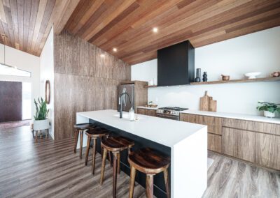 Mirage Kitchen 1 - Black Walnut Cabinet Black Matte Accents No Hardware